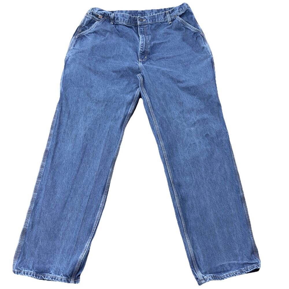 Carhartt‎ FR Carpenter Jeans Denim Flame Resistant Workwear 42x36 Actual 39x34